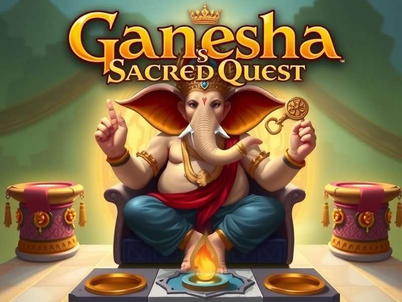 Ganesha's Sacred Quest game cover art featuring Lord Ganesha